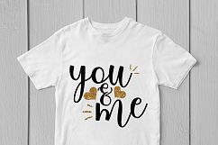 You &amp; Me Love - Valentine SVG EPS DXF PNG Cutting Files Product Image 3