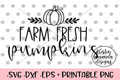 Farm Fresh Pumpkins Fall SVG DXF SVG DXF EPS PNG Product Image 1