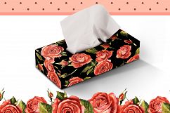 Red roses PNG watercolor flower set Product Image 7