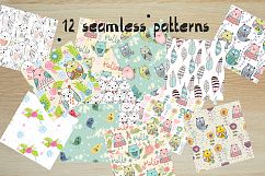 Cute owls. Kit. Product Image 9