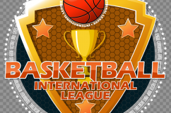 Design on the baskerball theme. For T-shirts, and banners. Product Image 4