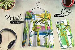 Panda wild animal PNG watercolor set Product Image 6