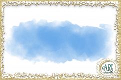 Blue Glitter Digital Clipart Brush Stroke - 24 of beautiful PNG files Product Image 4