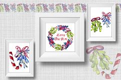 Christmas winter holiday PNG watercolor set Product Image 7