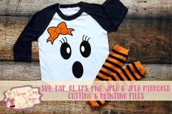 Girl Ghost SVG, DXF, AI, EPS, PNG, JPEG Product Image 1