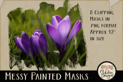 Clipping Masks - Messy Painted Photo Masks &amp; Tutorial Product Image 1