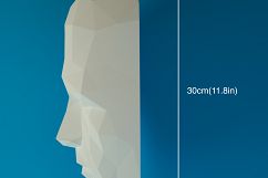 Human Face, Artist Sculpture, Papercraft Face, Human Papercraft, Face Dummy, Human Face Layout, Wall Human Face, Human Head, Papercraft Head Product Image 2