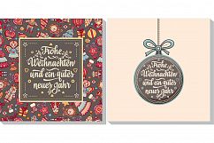 Frohe Weihnacht. Neues Jahr. Congratulations in German language. Happy Christmas in Deutschland. Product Image 13