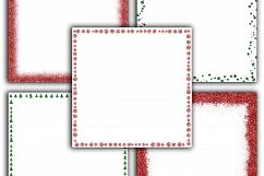 Christmas Glitter Borders Digital Paper Product Image 3
