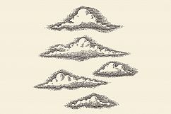 Retro clouds Product Image 1