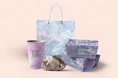 Sweet colors marble.Acrylic textures Product Image 11