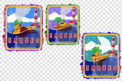 Sea themes. For T-shirts and banners. Product Image 3