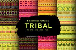 Tribal Vector Seamless Patterns Product Image 1