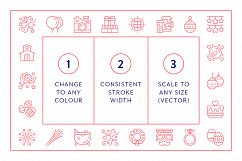 Line Icons - Celebration Product Image 3