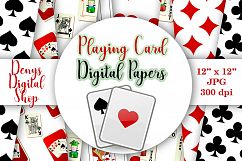Playing Card Suits - Digital Wall, Playing Cards Patterned Product Image 2