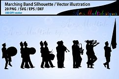 Marching Band SVG silhouette Bundle, Band SVG bundle, vector Product Image 3