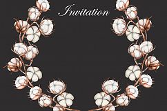 Cotton watercolor clip art Product Image 2