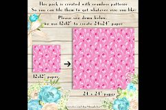 100 Seamless White Tulip Flower Digital Papers 12 x 12 inch Product Image 3