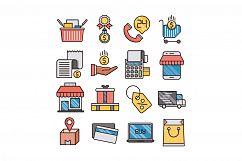 Commerce icons set Product Image 1