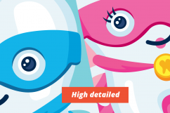 SuperTooth - Dentist Superhero Mascot Clipart Product Image 2