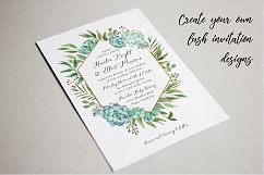 Watercolor Floral Geometric Frames Product Image 10