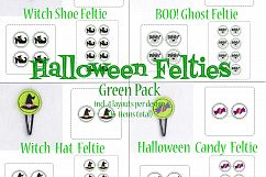 Halloween ITH Green Set of 4 Embroidery Designs Product Image 2