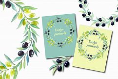 Olive set. Watercolor collection. Product Image 3