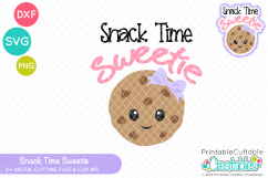 Snack Time Sweetie SVG Product Image 1