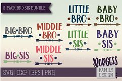 8-pack Bro Sis bundle| SVG DXF EPS PNG Product Image 1