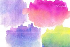 Watercolor Blobs Watercolor Splotches Clipart Scrapbook Product Image 3