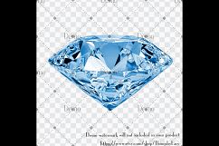 100 Side View Real Diamond Clip Arts, Wedding Diamond Product Image 4