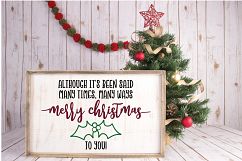 Merry Christmas To You - Christmas SVG Cut File - DXF EPS Product Image 2