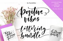 SVG Bundle - 28 Positive Vibes Hand Lettered Quote Bundle Product Image 8