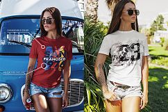 T-Shirt Mock-Up Summer Girl Product Image 3