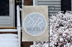 Winter Garden Flag Mockup Product Image 1