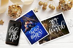 Hand Drawing Christmas Lettering and Doodle Elements Product Image 13