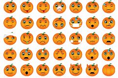 Halloween Pumpkin Emoticons Product Image 2
