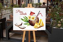 Pina colada. Watercolor collection Product Image 7