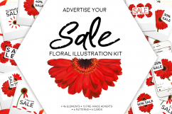 Floral Illustration SALE Advert Kit Product Image 1