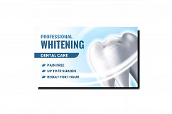 Professional Whitening Promotional Poster Vector Product Image 1