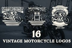 16 Vintage Motorcycle Logos Product Image 1