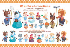Happy Farm. Cute animals and harvest. Product Image 2