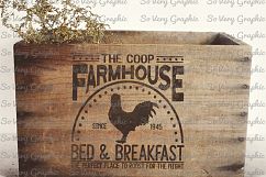 The Coop Farmhouse Bed &amp; Breakfast | SVG | PNG Product Image 3