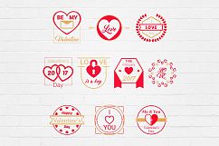 Valentine&#039;s Day Love Vector Badges Logos Product Image 1
