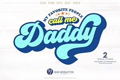 Mini-bundle! My Favorite People Call me: Daddy, Grandpa, Mommy &amp; Grandma, Printable, cut file: dxf, eps, png, jpeg, svg files Product Image 5