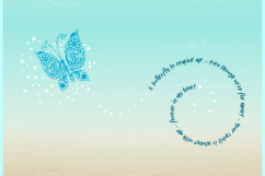 Butterfly to Remind Me Mandala Zentangle SVG Dxf Eps Png Product Image 2