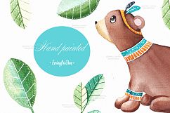 Summer Boho animals clipartpat and patterns design Product Image 4