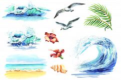 WATERCOLOR summer surfing set Product Image 3