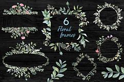 Romantic garden. Watercolor cliparts Product Image 4