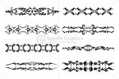 Floral Ornamental Decorative Borders Set Product Image 1